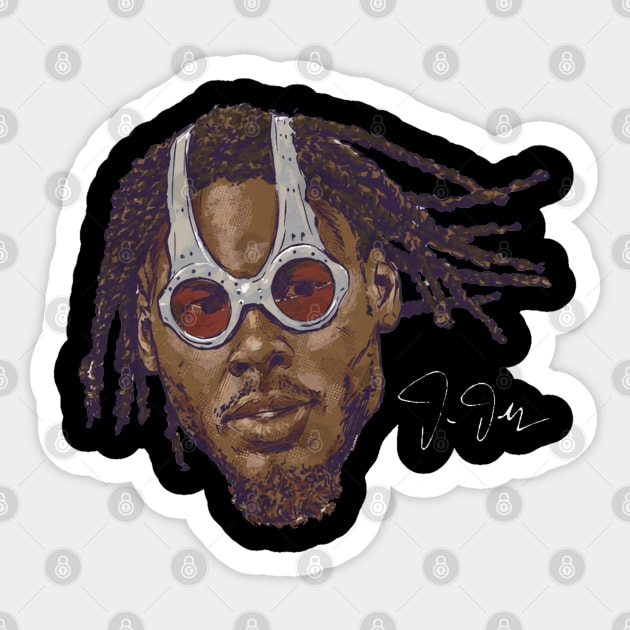 Justin Jefferson Minnesota Spy Glasses Portrait Sticker by Chunta_Design